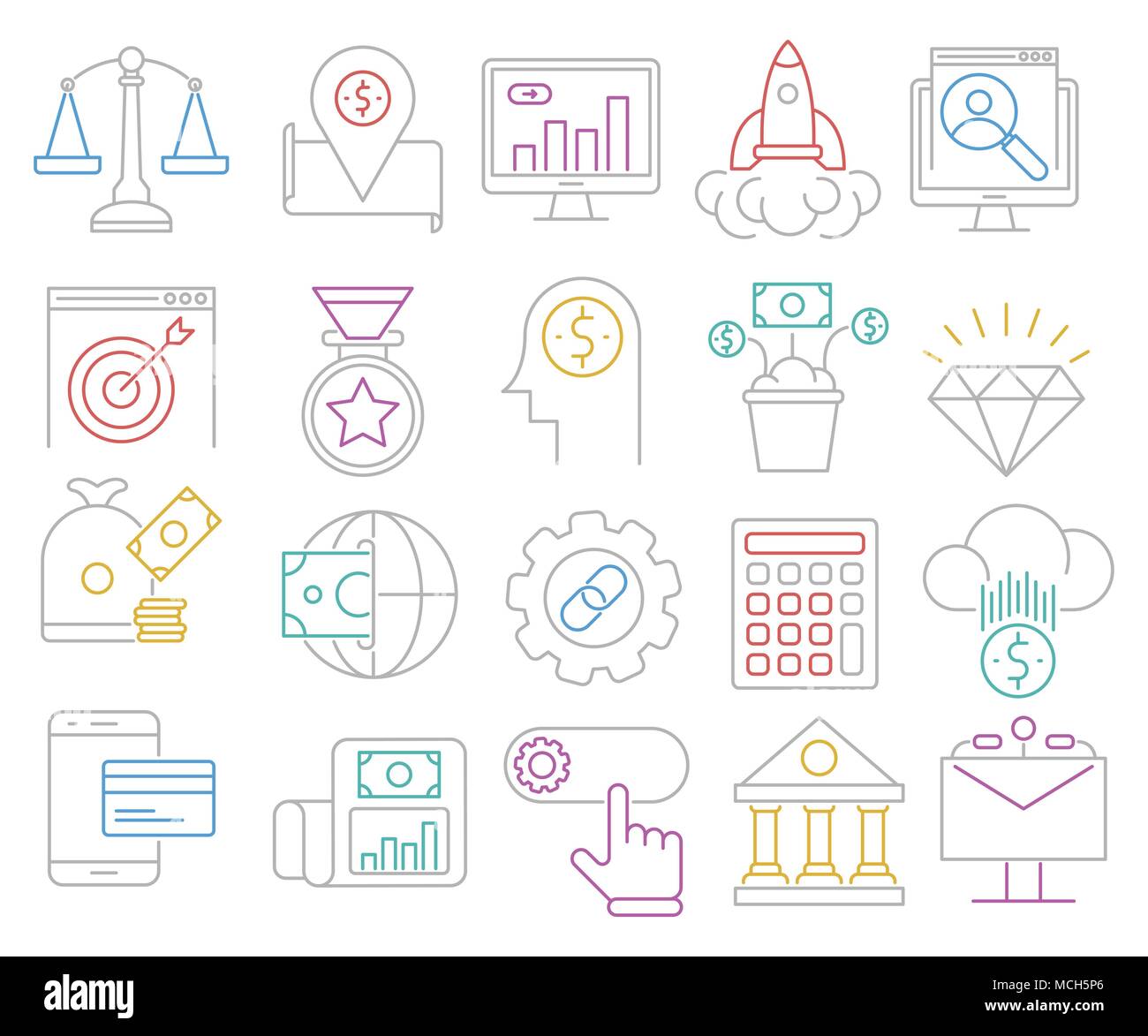 Business and Finance vector icons Vol.1 Stock Vector Image & Art - Alamy