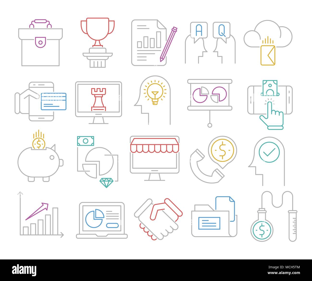 Business and Finance vector icons Vol 2 Stock Vector Image & Art - Alamy