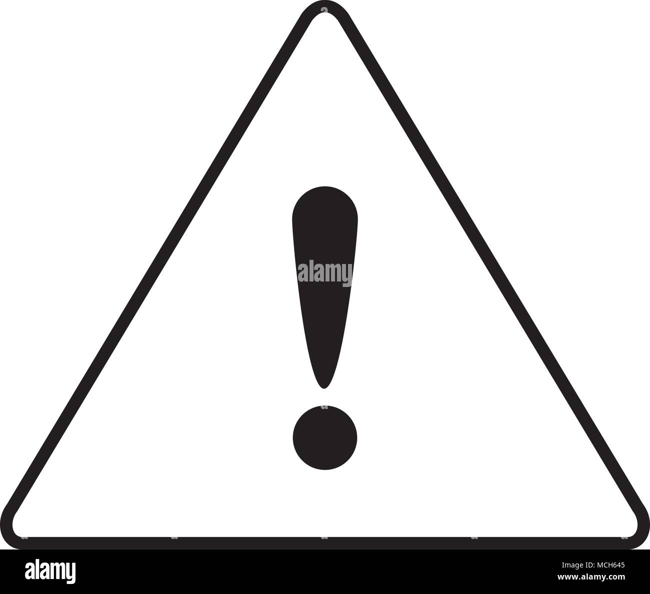 line warning danger caution emblem sign vector illustration Stock ...