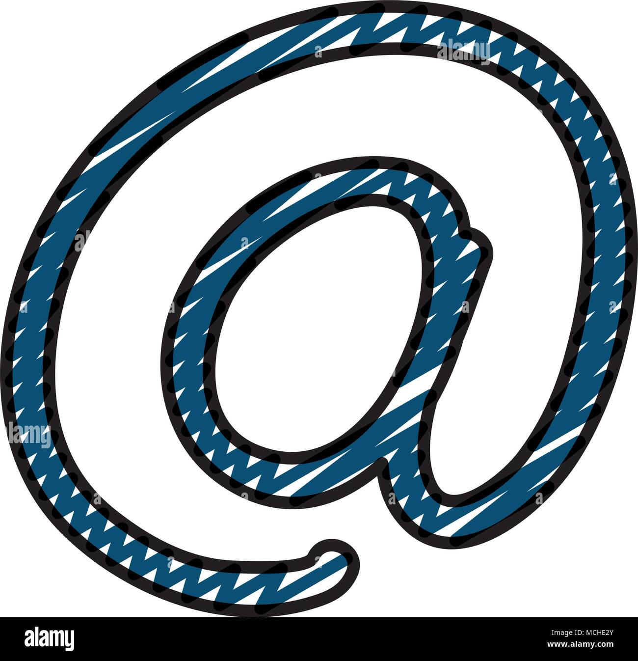 doodle email web internet message sign vector illustration Stock Vector ...