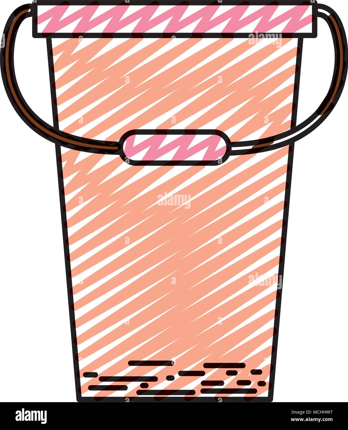 doodle plastic pail object to clean house Stock Vector Image & Art - Alamy