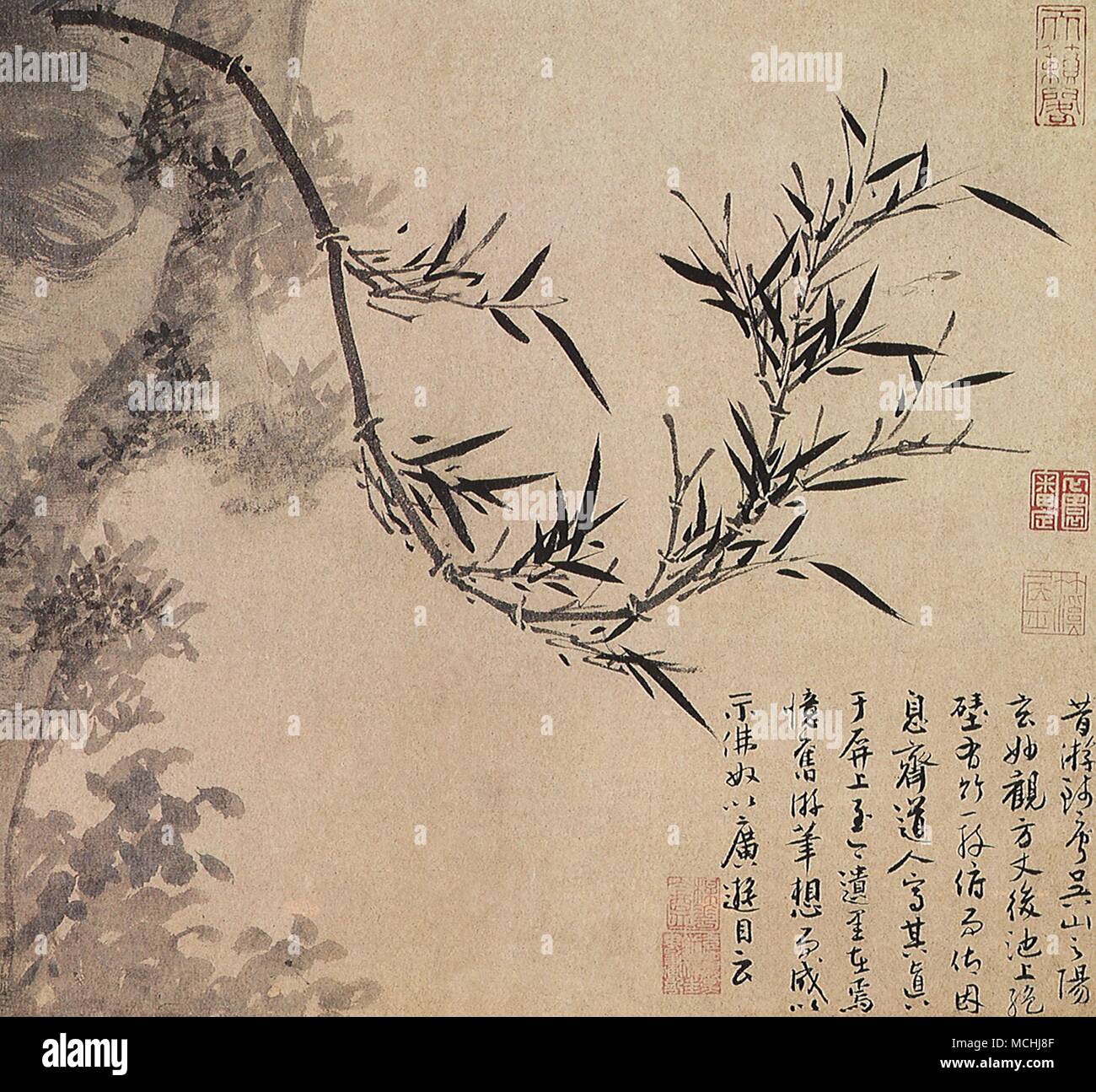 Chinese bamboo painting hi-res stock photography and images - Alamy