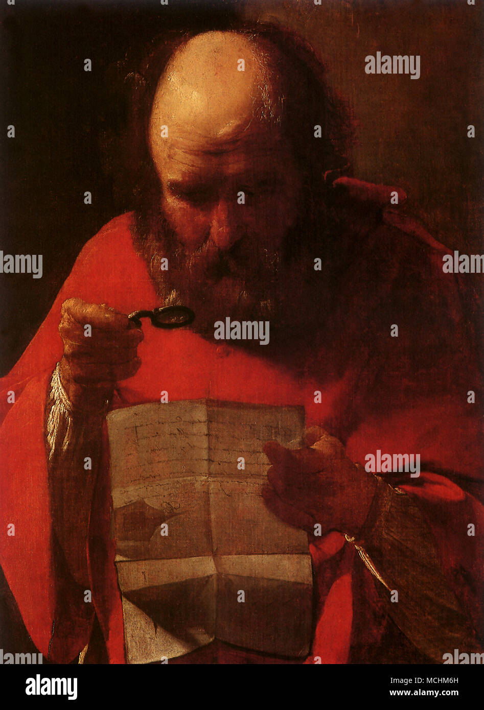 St. Jerome Reading (Saint Jerome Lisant Stock Photo Alamy