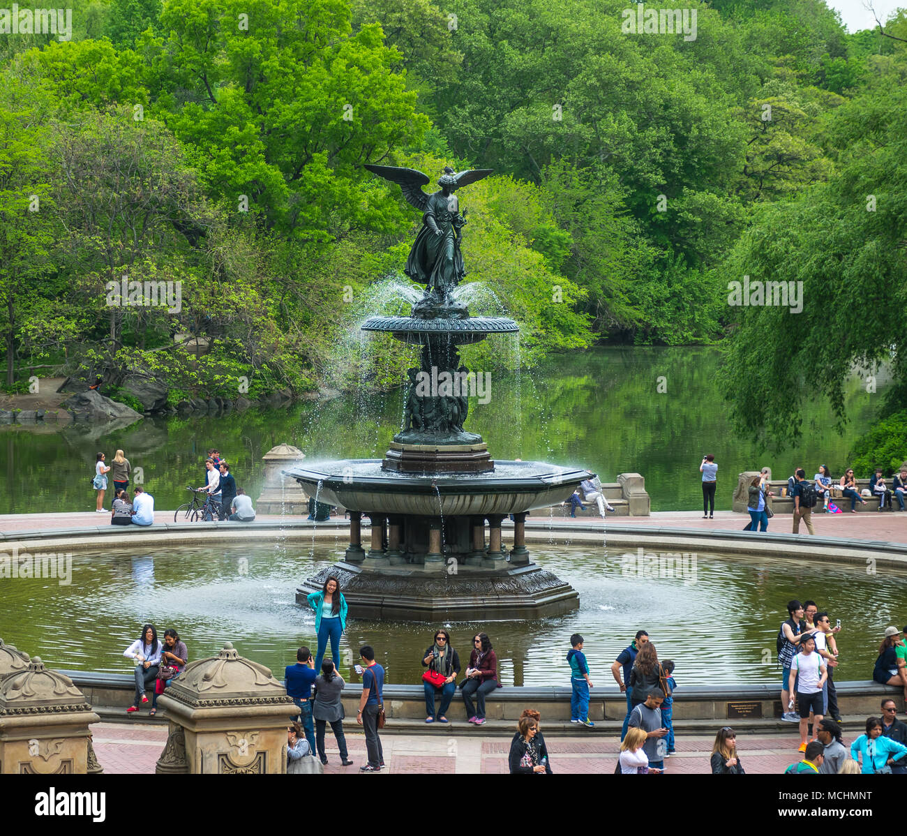 Central Park, Bethesda Fountain  Attractions in Central Park, New