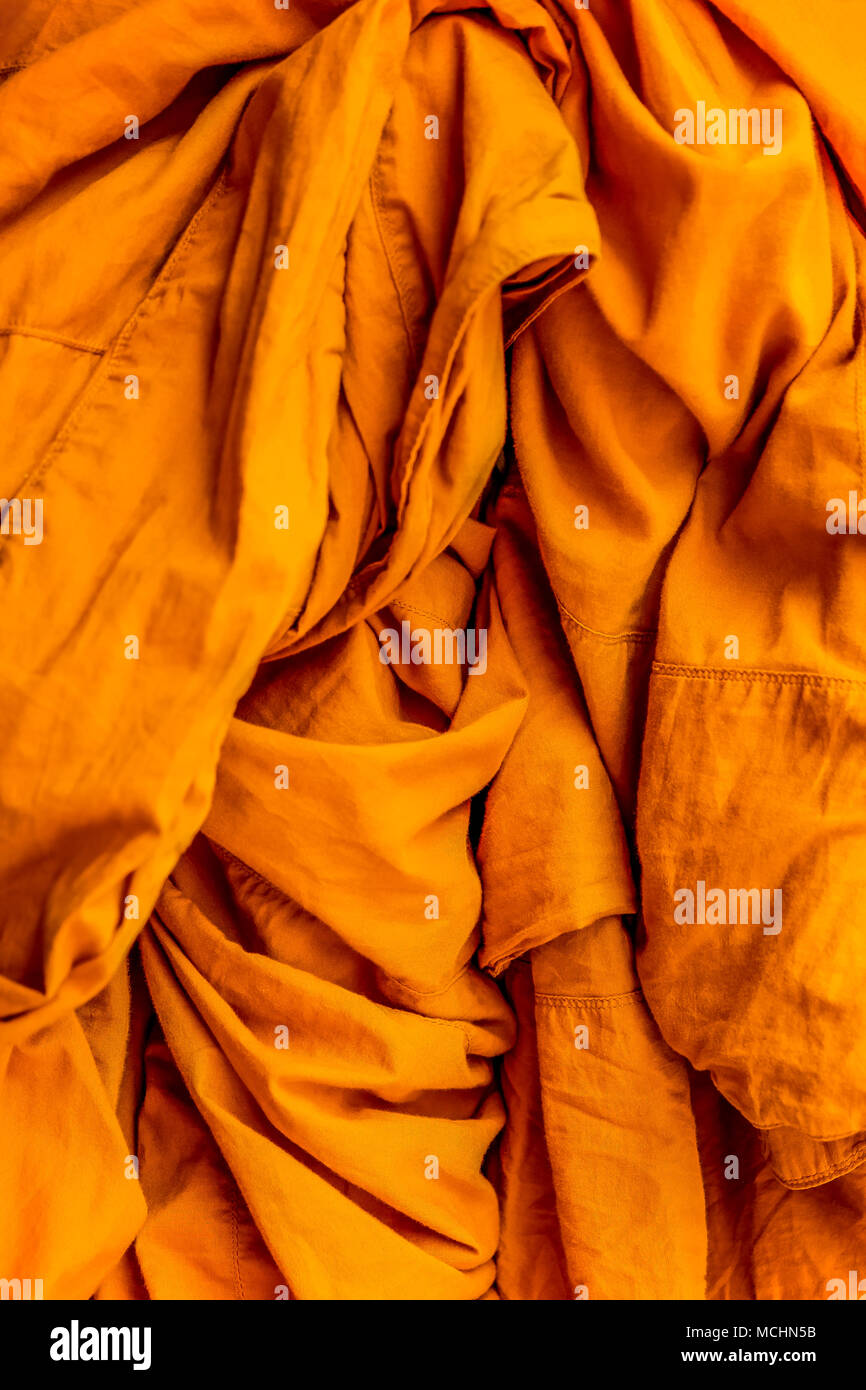 Monk robe fabric texture background Stock Photo - Alamy
