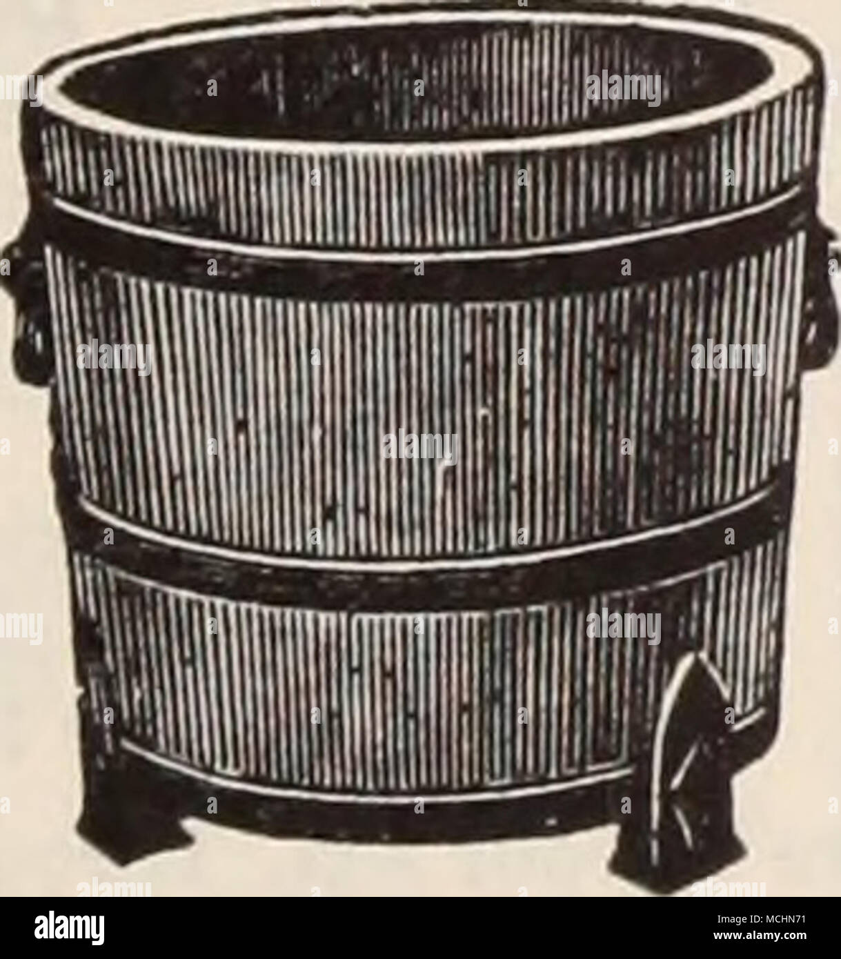 . HEAVY TREE AND PLANT TUBS Made of white cedar, painted green and bound with extra heavy iron hoops; drop handles and iron feet supplied with all sizes. Removable bottom. Heavy Tree anu Plant Tub WOOD FIBRE SAUCERS Extremely neat in appearance, finished in mahogany brown. Outside Inside Length of Diam. in. Diam. in. Stave in. Each No. 8 12 10£ 9$ $3 55 No. 7 13 11$ 10 4 10 No. 6 14 12$ 12 4 65 No. 5 16 14$ 14 S 85 No. 4 18 16$ 16 . , 6 50 No. 3 21 18J 18 8 05 No. 2 23 21 20 9 90 No. 1 25 23$ 21$ .... 11 10 No. 0 27 25 24 12 50 10-inch diameter 12 &quot; 14 16 18 Each $0 80 . 1 00 . 1 25 . 1 5 Stock Photo