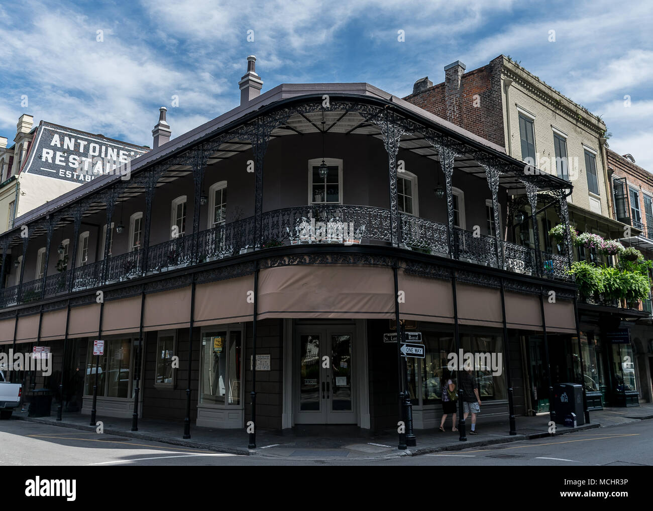New Orleans French Quarter Wrought Iron Architecture Stock Photo Alamy