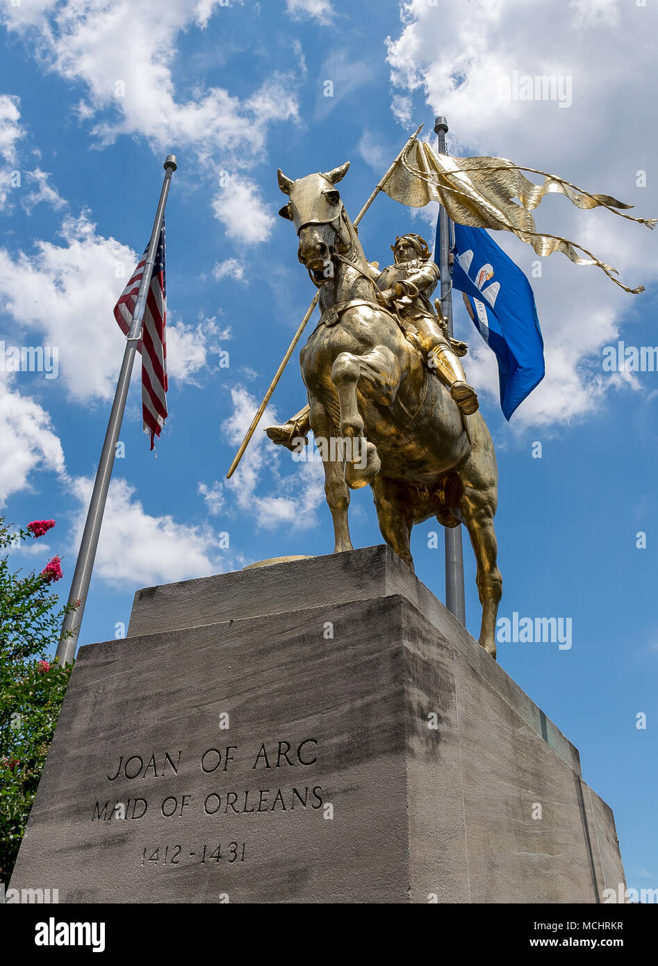 Joan of Arc Statue in French Quarter New Orleans Stock Photo Alamy