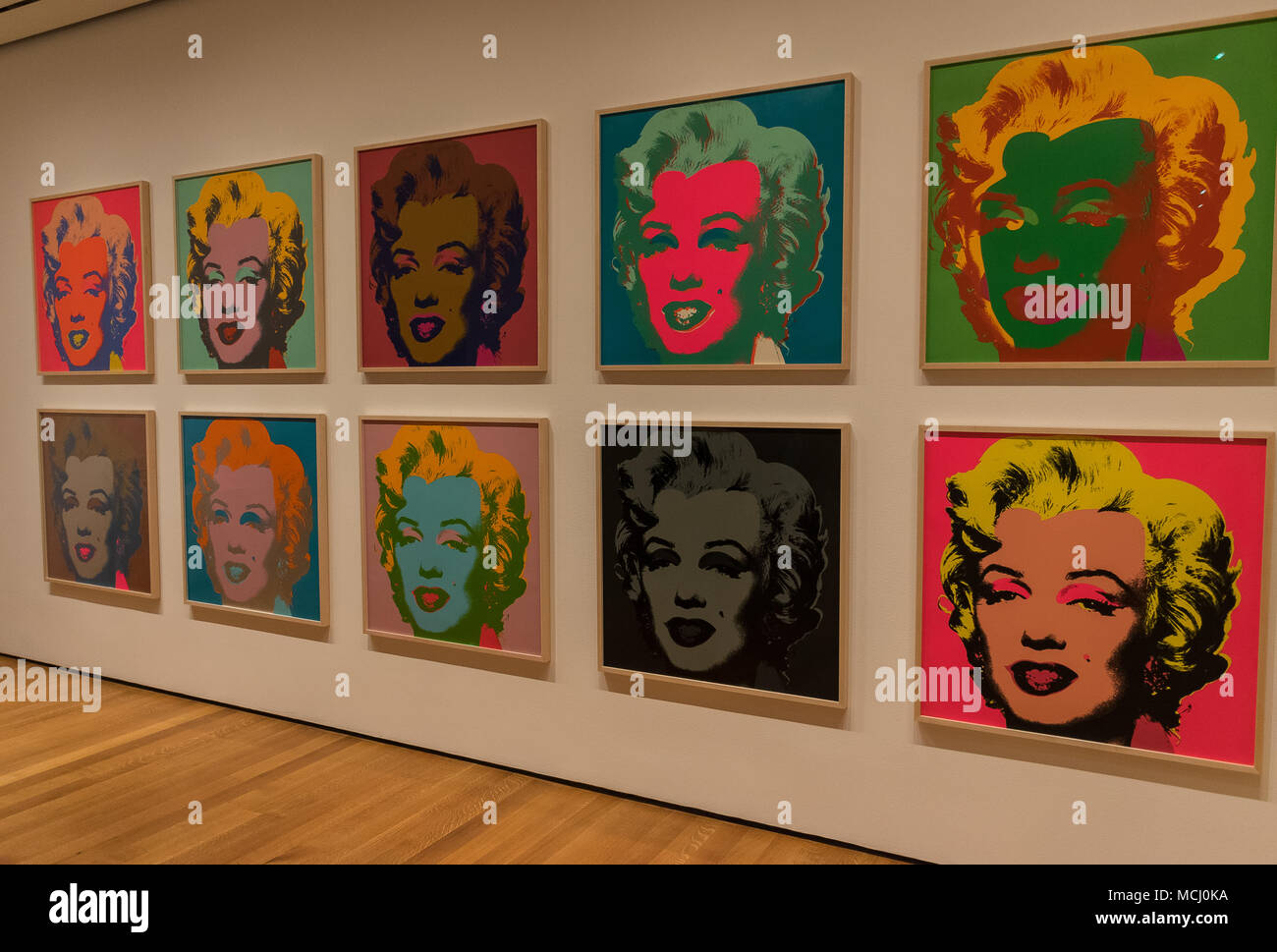 New York City MOMA - Andy Warhol, Marilyn Monroe Pop Art Stock Photo - Alamy