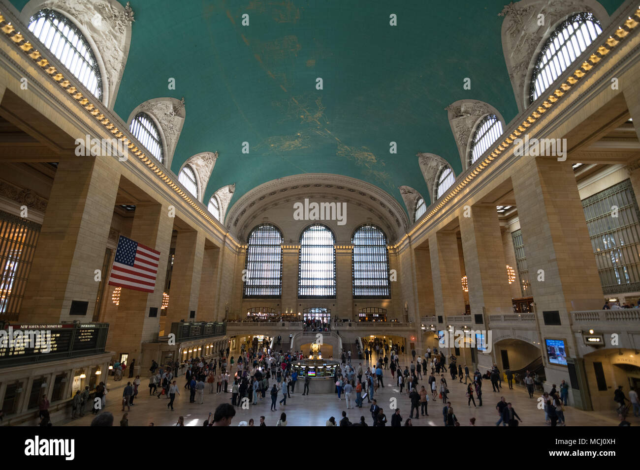 New York City Grand Central Railway Station And Ceiling