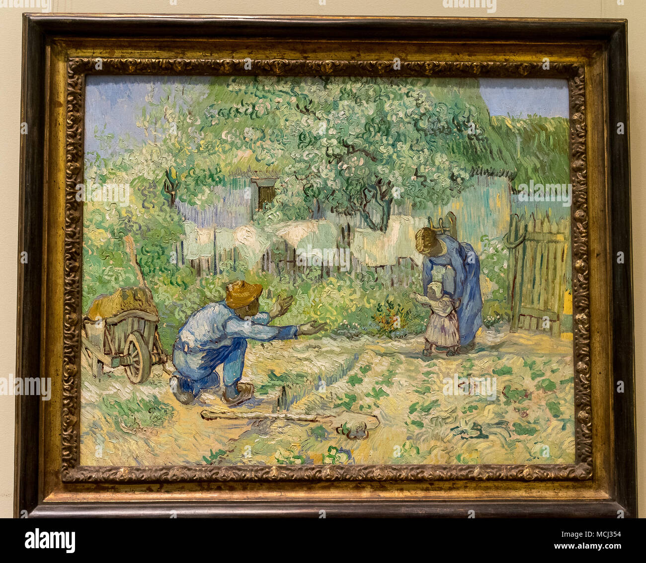 New York City The Met - Van Gogh - First Steps after Millet Stock Photo -  Alamy