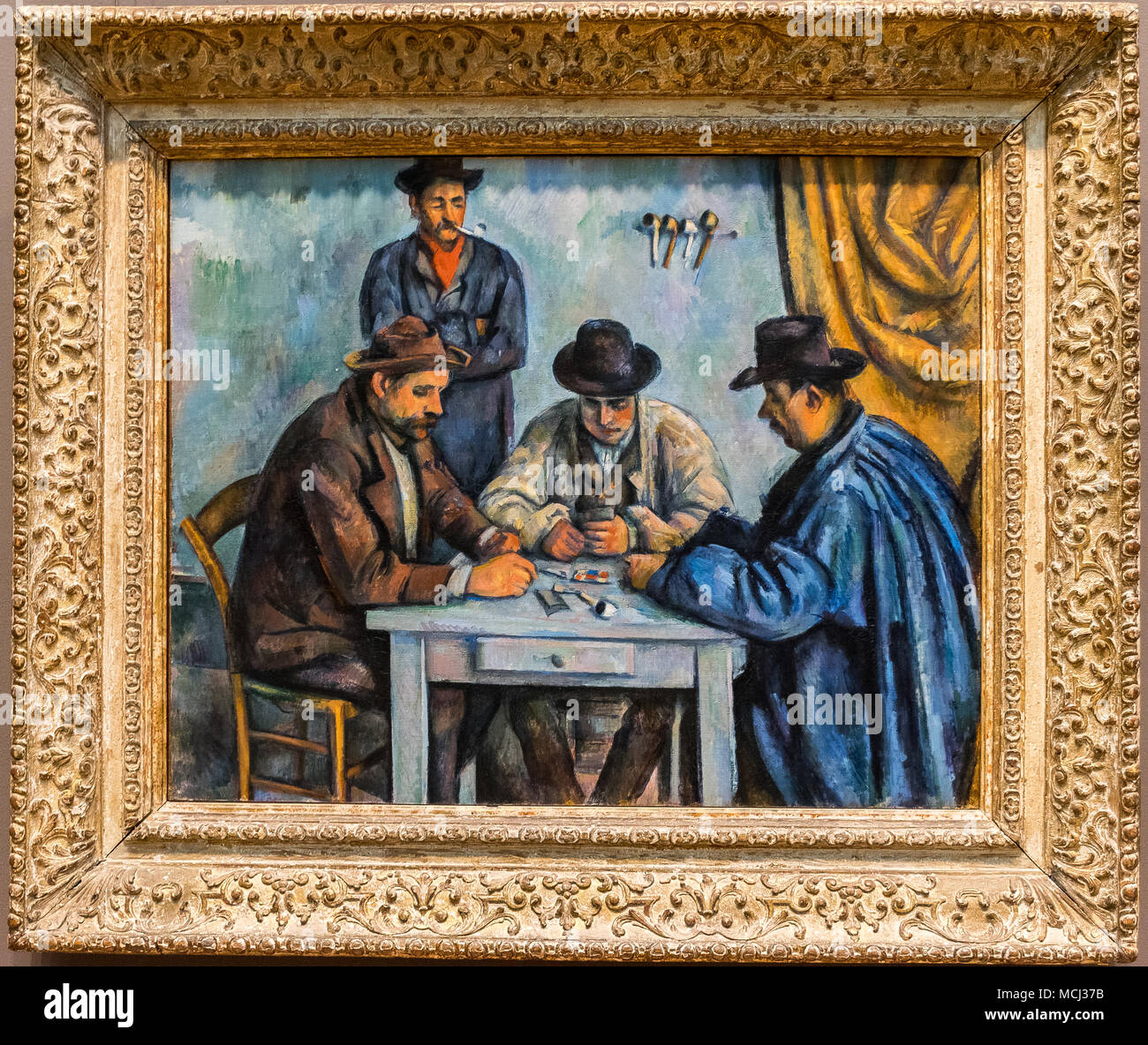 New York City The Met - Paul Cezanne, The Card Players Stock Photo