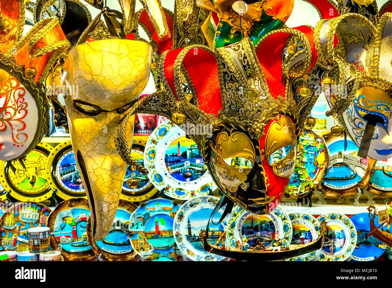 Venetian Masks Plates Venice Italy Masks used since the 1200s for ...