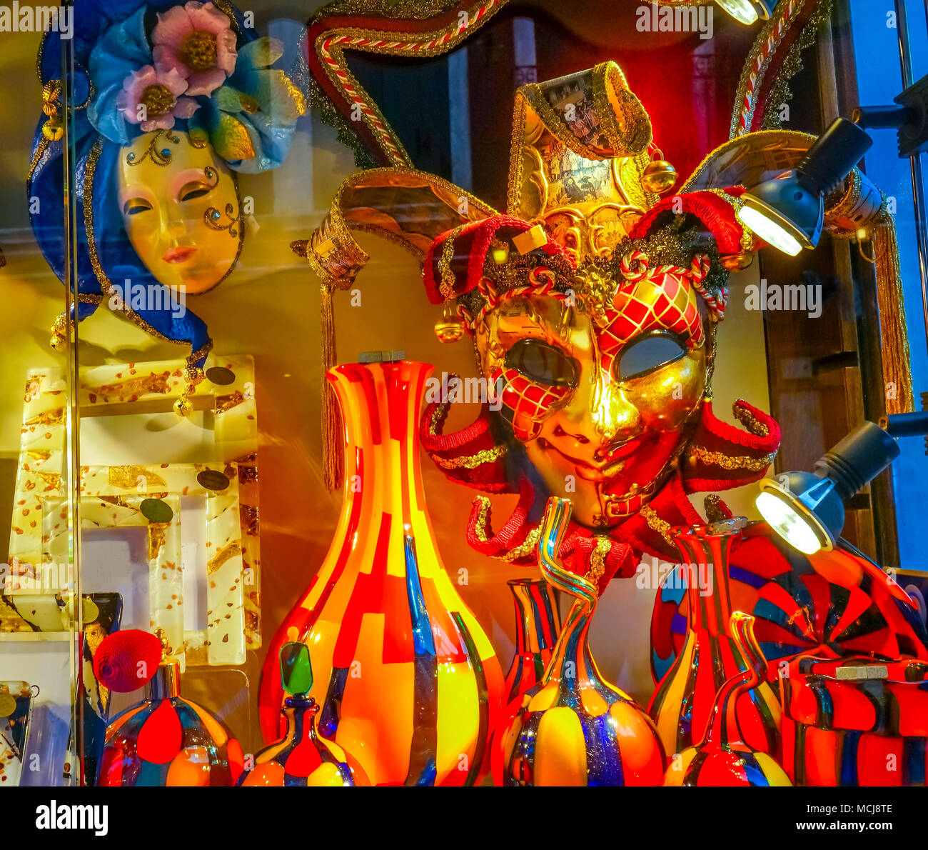 Venetian Masks Colorful Glass Venice Italy Masks used since the 1200s ...