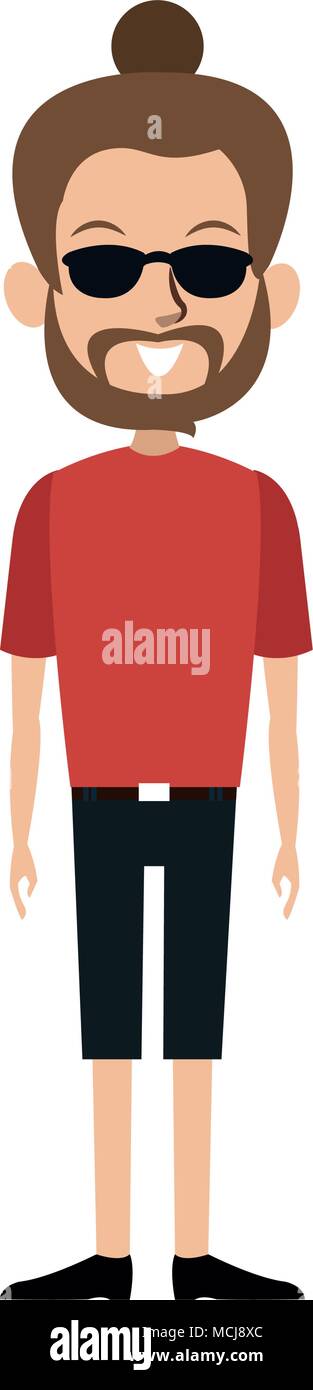 Young man with sunglasses Stock Vector Image & Art - Alamy