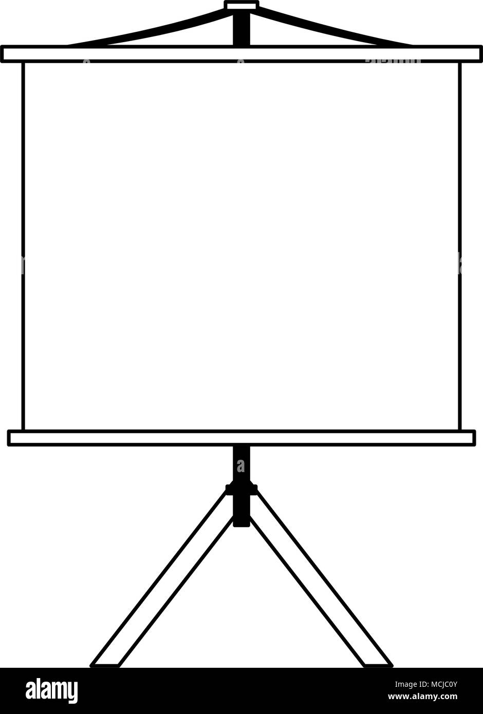Black Board Stand Vector Design Images, White Board With Stand, Whiteboard  With Stand, Whiteboard, School PNG Image For Free Download