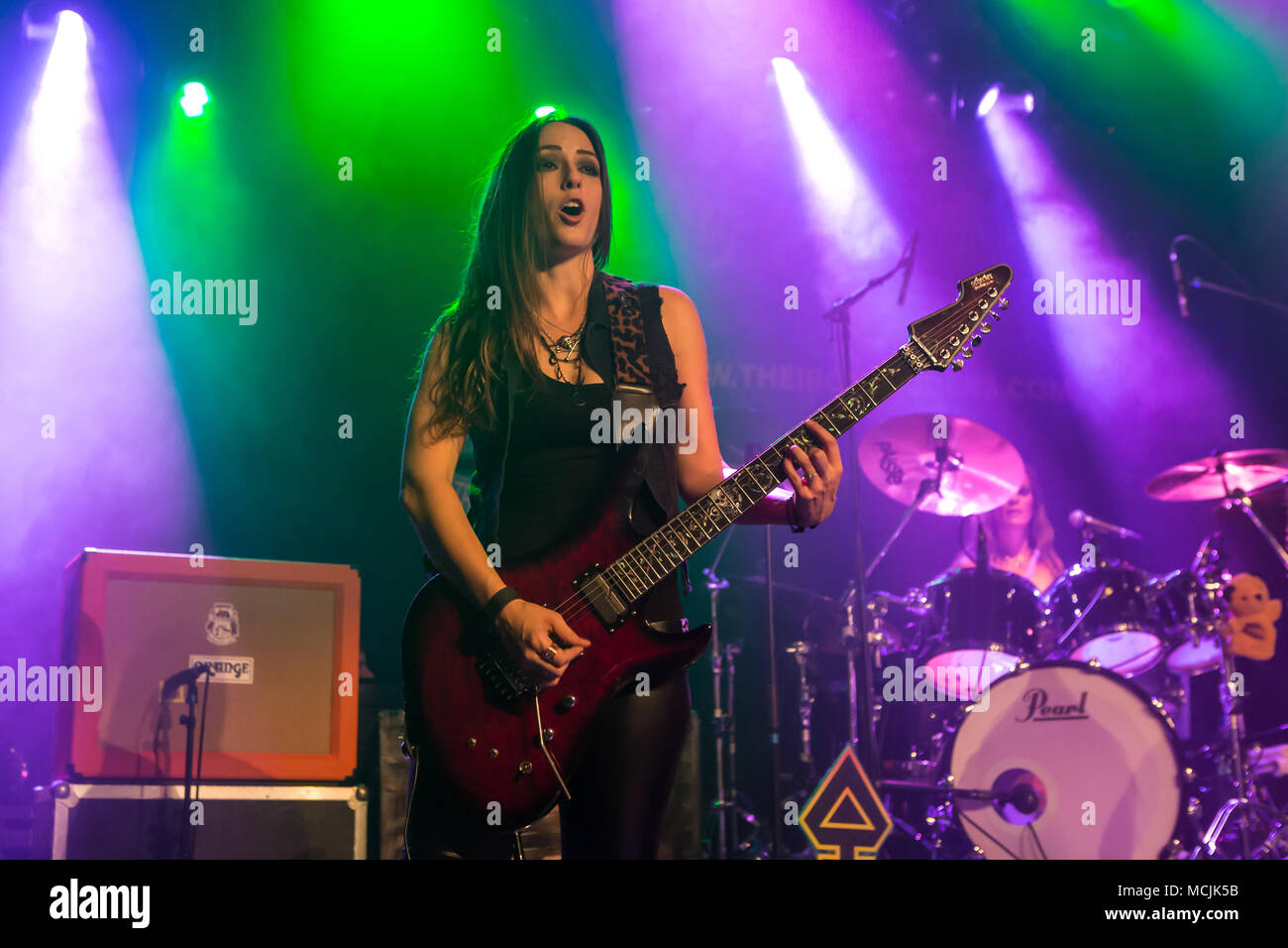 The American women's metal band The Iron Maidens, tribute band of the