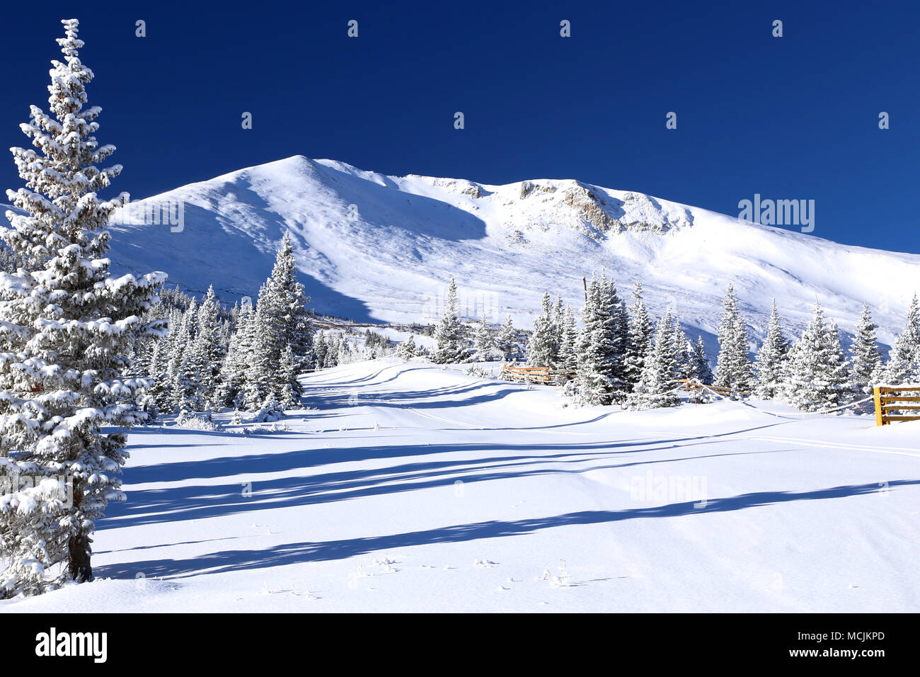View Of The Snow Covered Colorado Rocky Mountains From - 