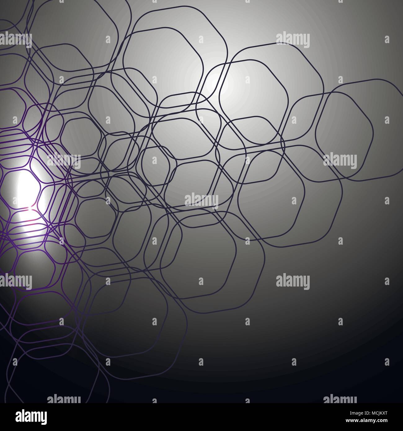 Trendy cover design. Hexagonal vector background. Stock Vector