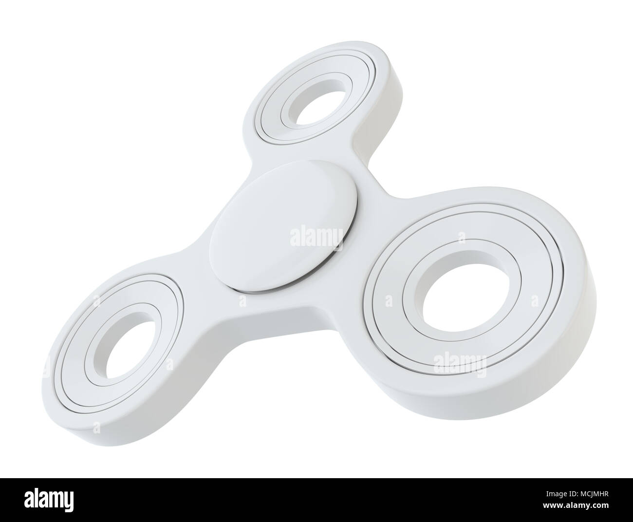 White Fidget Spinner Stock Photo Alamy