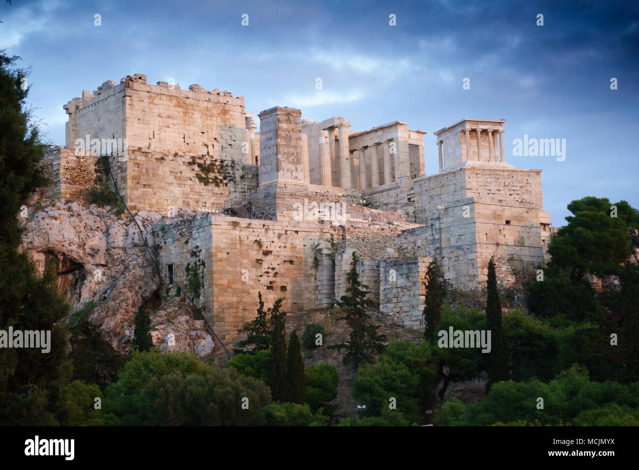 Old ruins of Parthenon on the Acropolis in Athens, Athens, Greece Stock ...