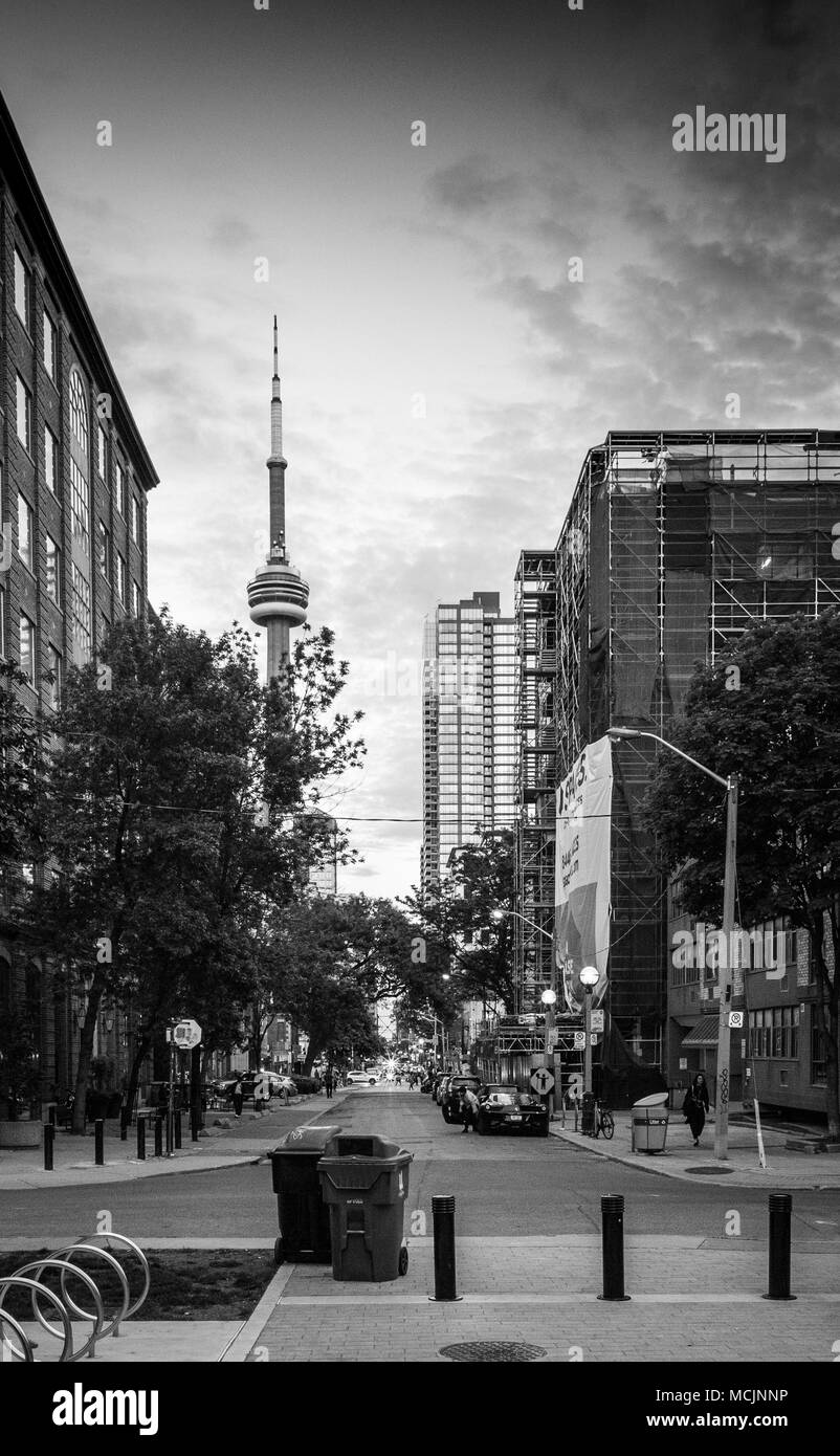 City street of Toronto, Canada Stock Photo