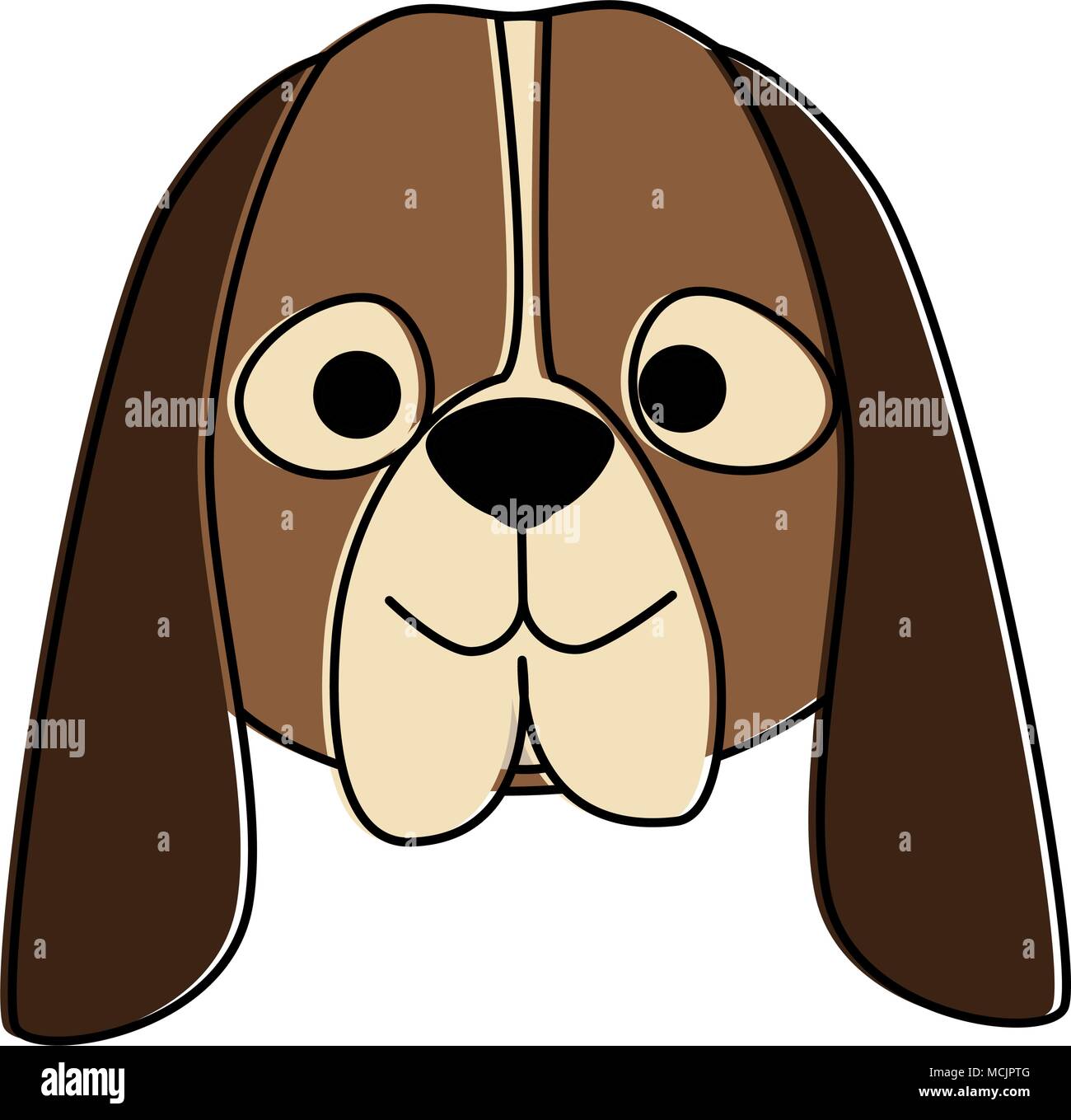 cute dog breed head character Stock Vector Image & Art - Alamy