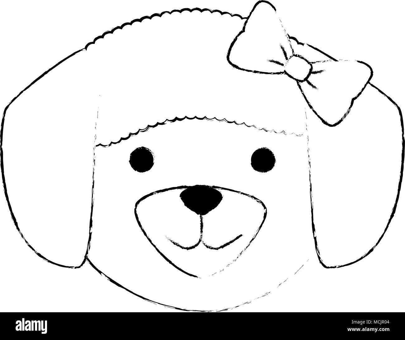 cute dog breed head character Stock Vector Image & Art - Alamy