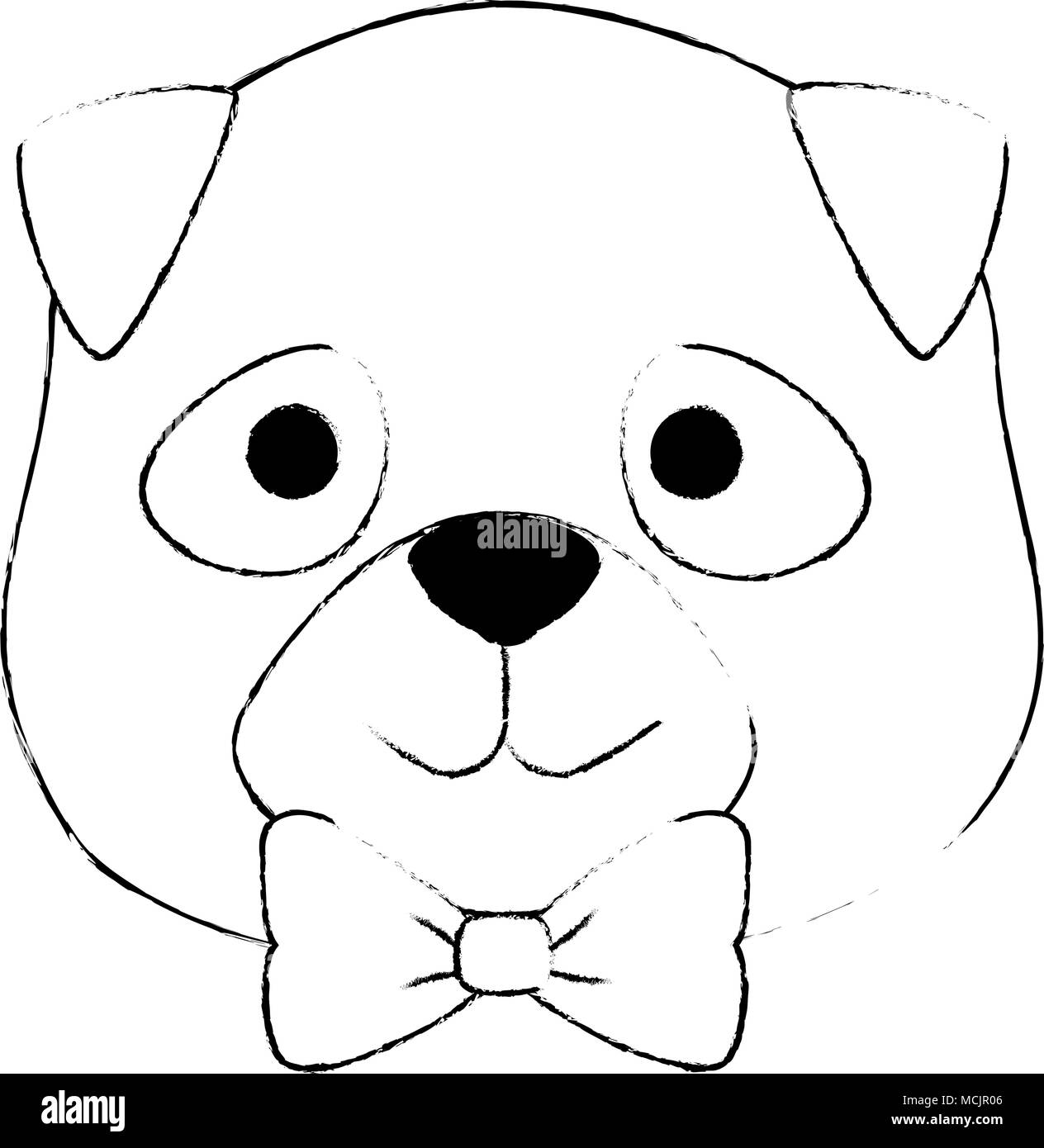 cute dog breed head character Stock Vector Image & Art - Alamy