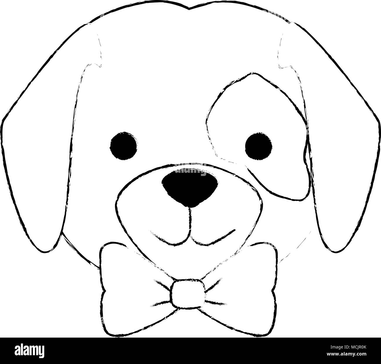 cute dog breed head character Stock Vector Image & Art - Alamy