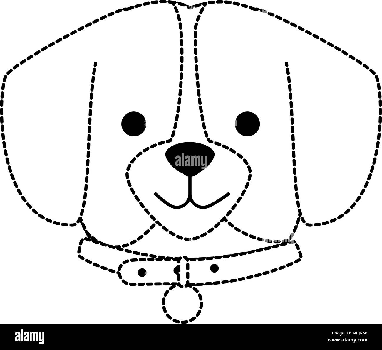 cute dog breed head character Stock Vector Image & Art - Alamy