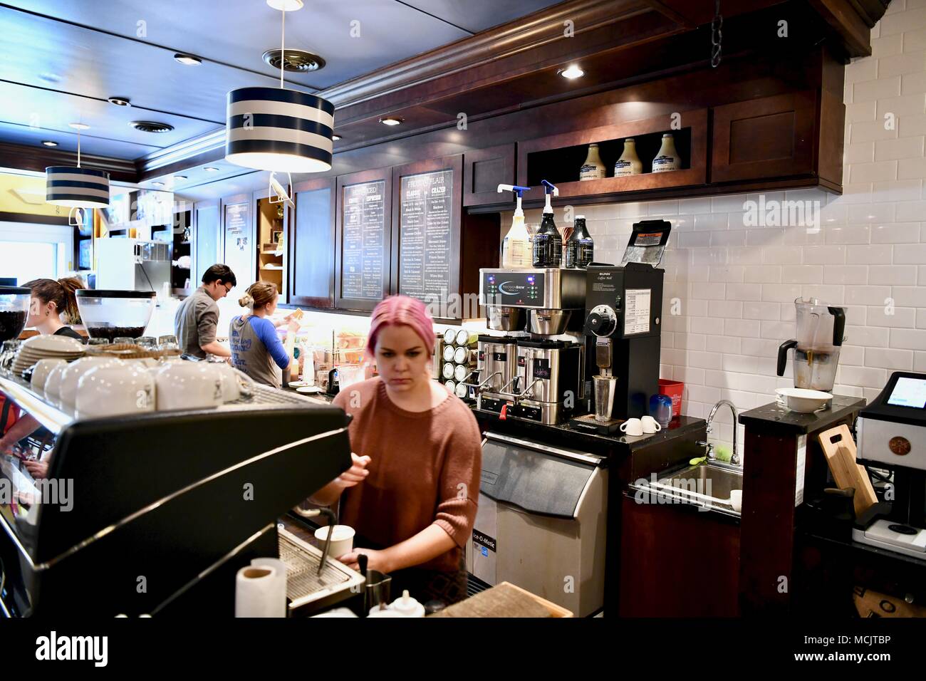 Local coffee shop cafe at Rehoboth Beach, Delaware, USA Stock Photo Alamy