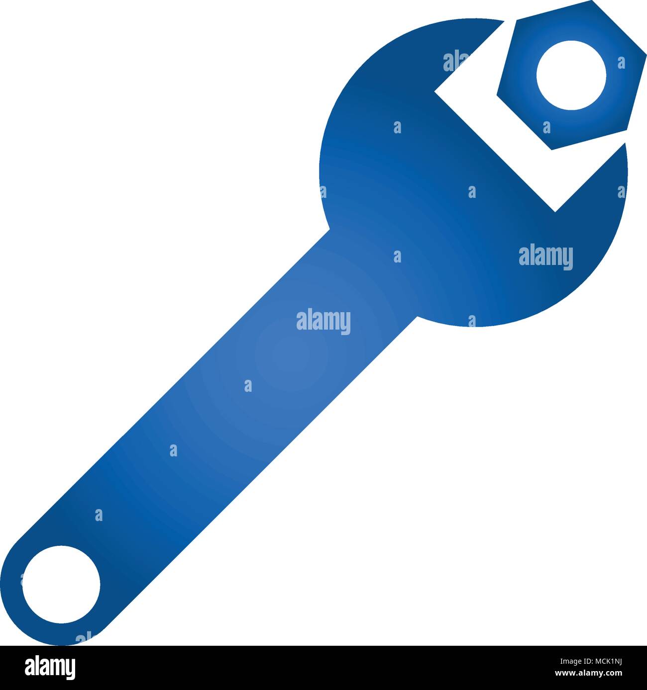 Wrench screw icon. vector illustration. flat style Stock Vector