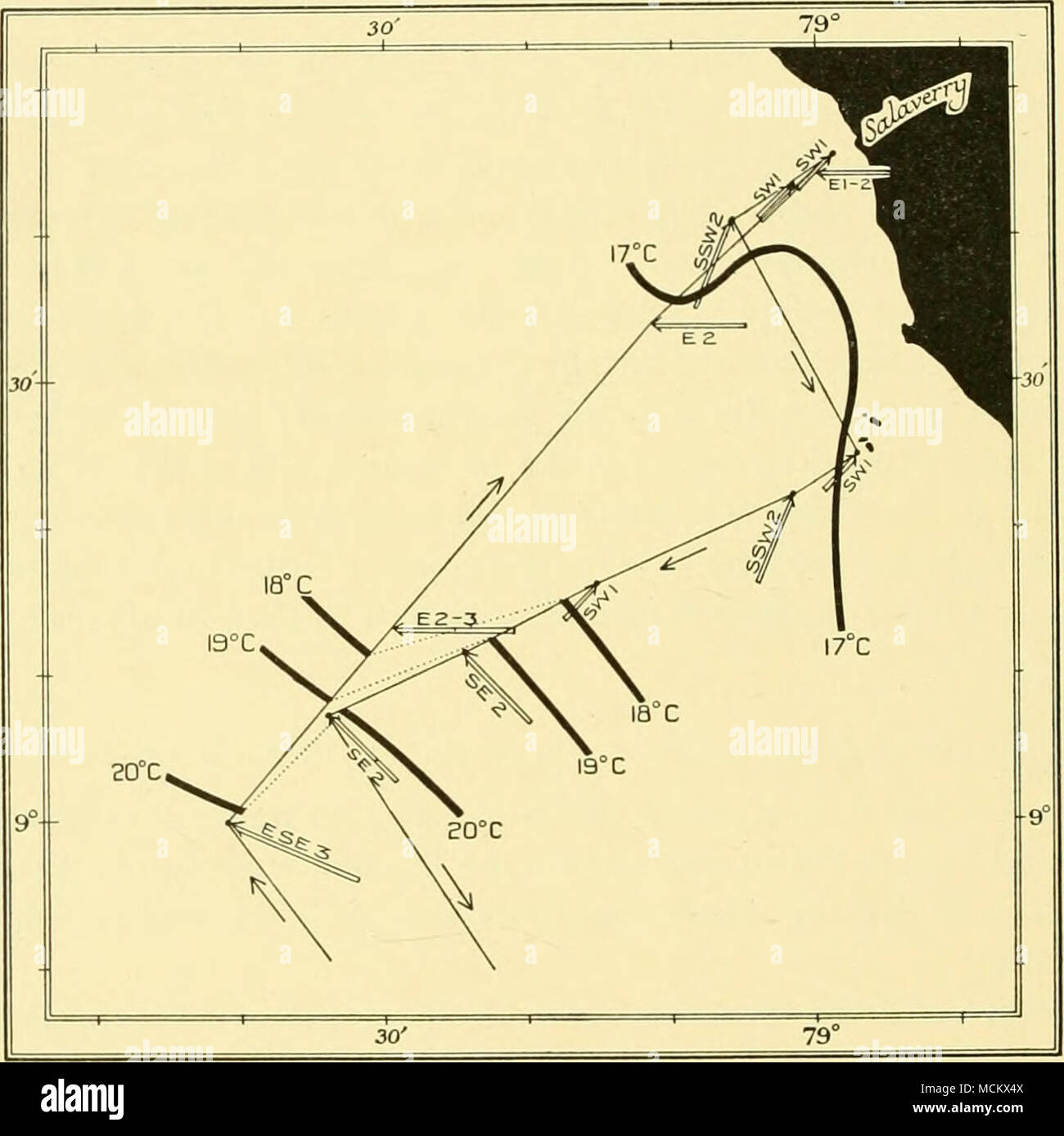 . Fig. 35. Changes in wind and in the distribution of surface isotherms ...