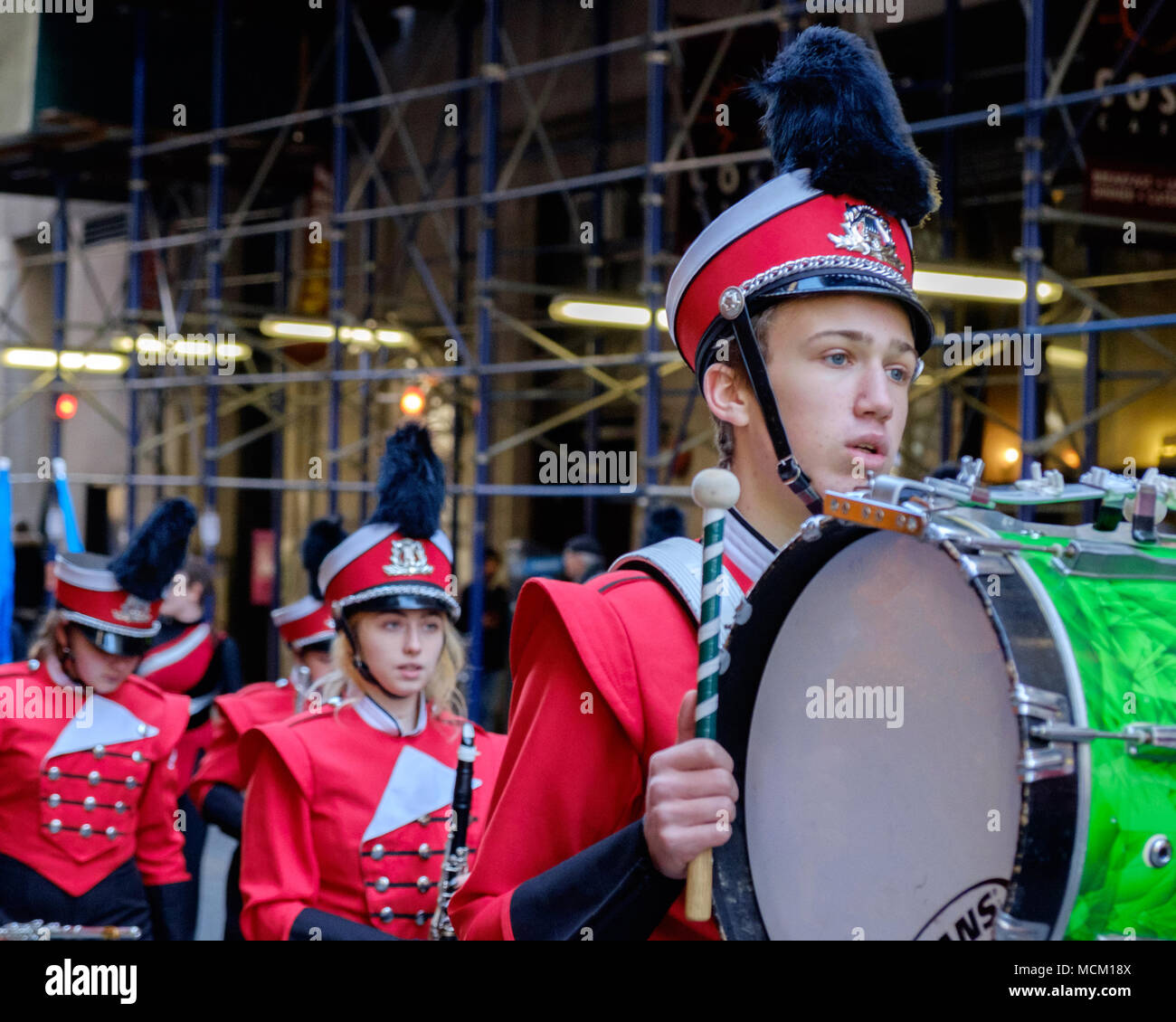 Red band uniforms hi-res stock photography and images - Alamy