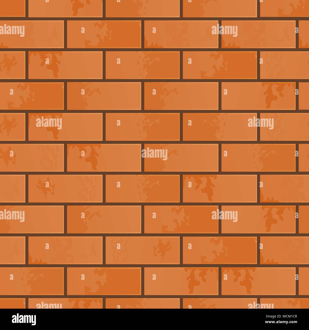 The imitation of brickwork. Stock Vector