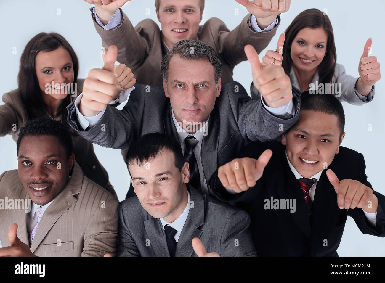 Thumbs up business multicultural hi-res stock photography and images ...