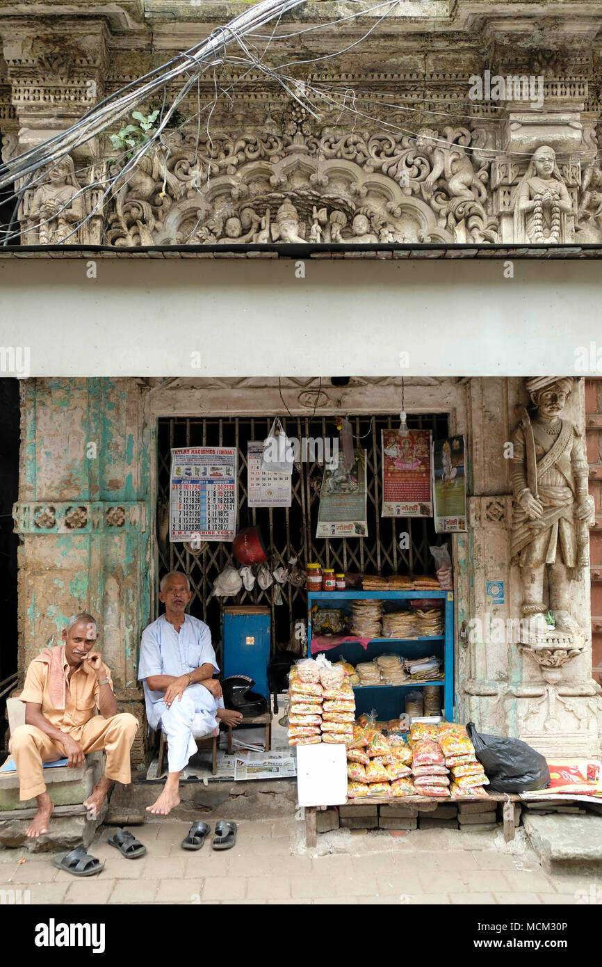 A local market in India Stock Photo