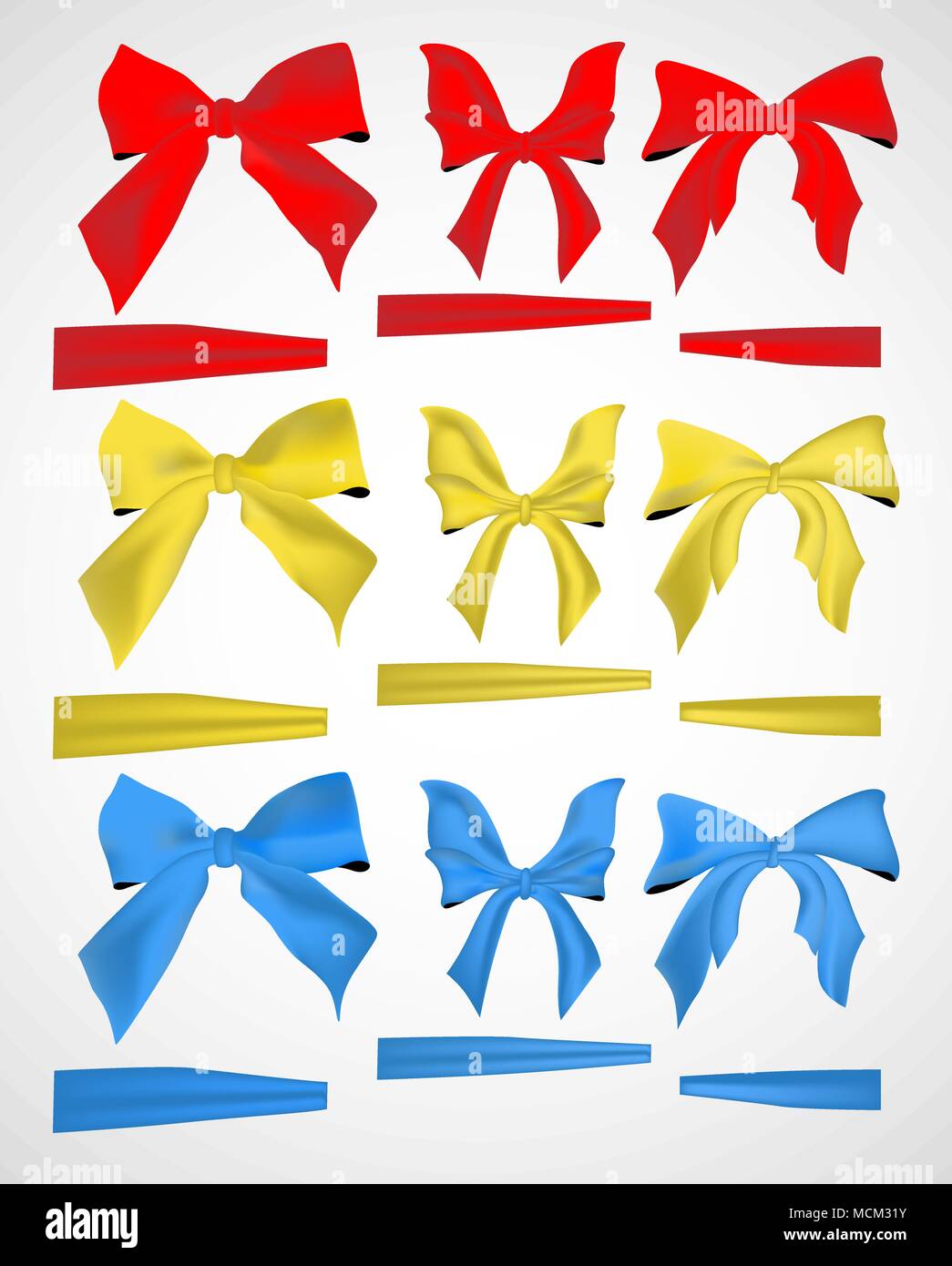 Collection Of Bows And Ribbons Design Element Stock Vector Image Art Collection Of Bows And Ribbons Design Element MCM31Y