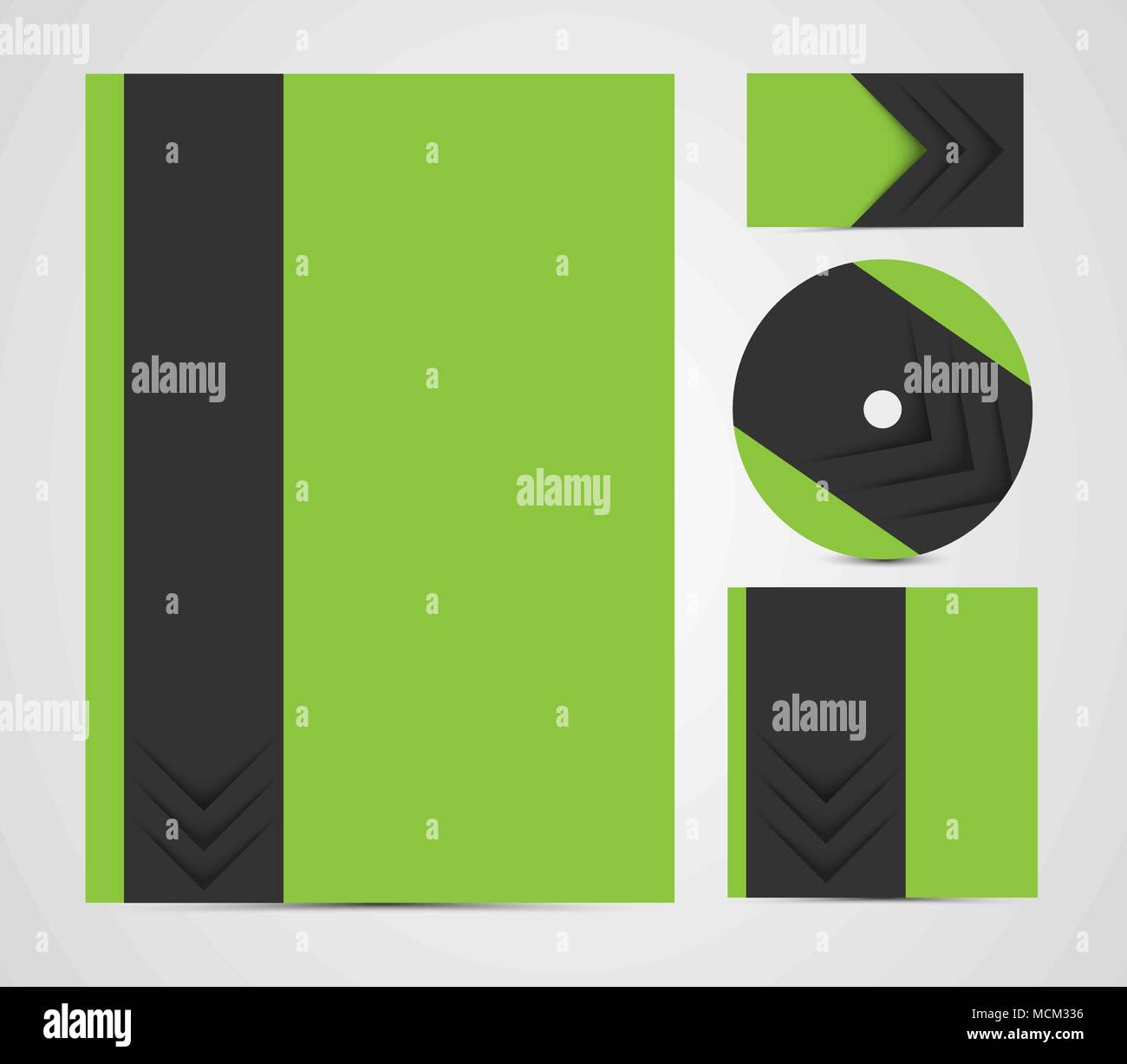 corporate identity template, letter, business card, cd, cd cover Stock ...
