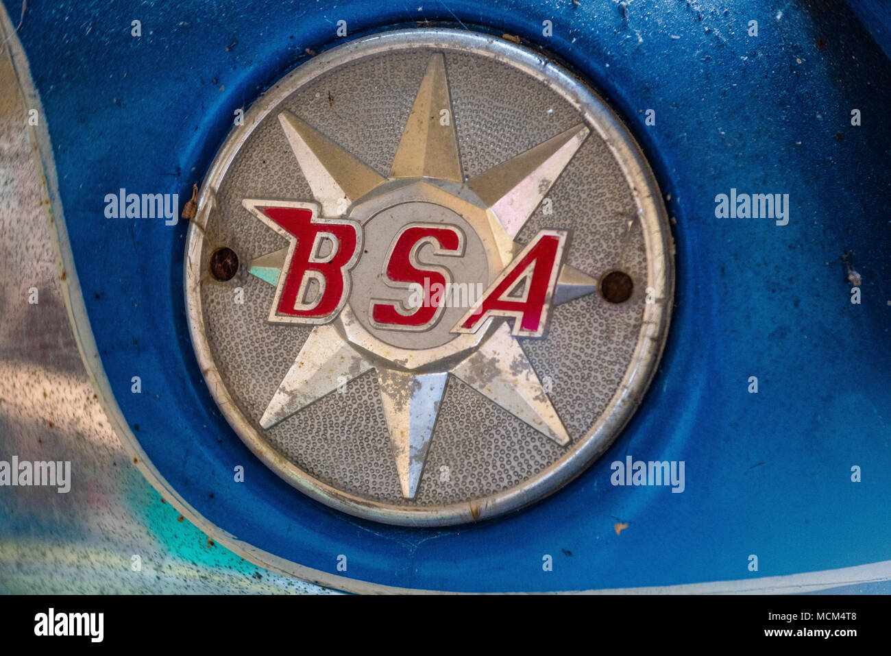 BSA bike badge. Stock Photo