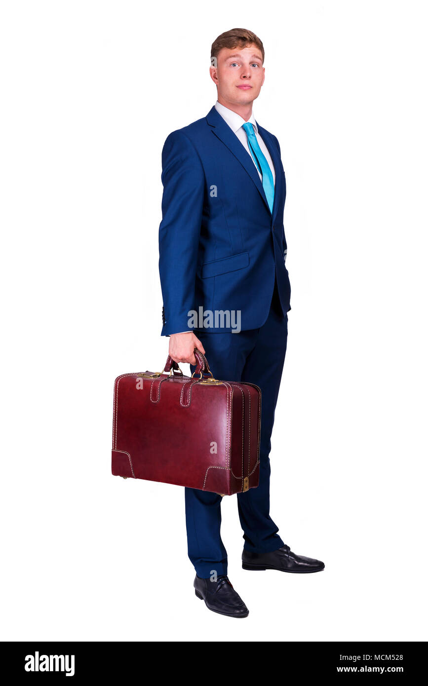 Business man in blue suit hi-res stock photography and images - Alamy