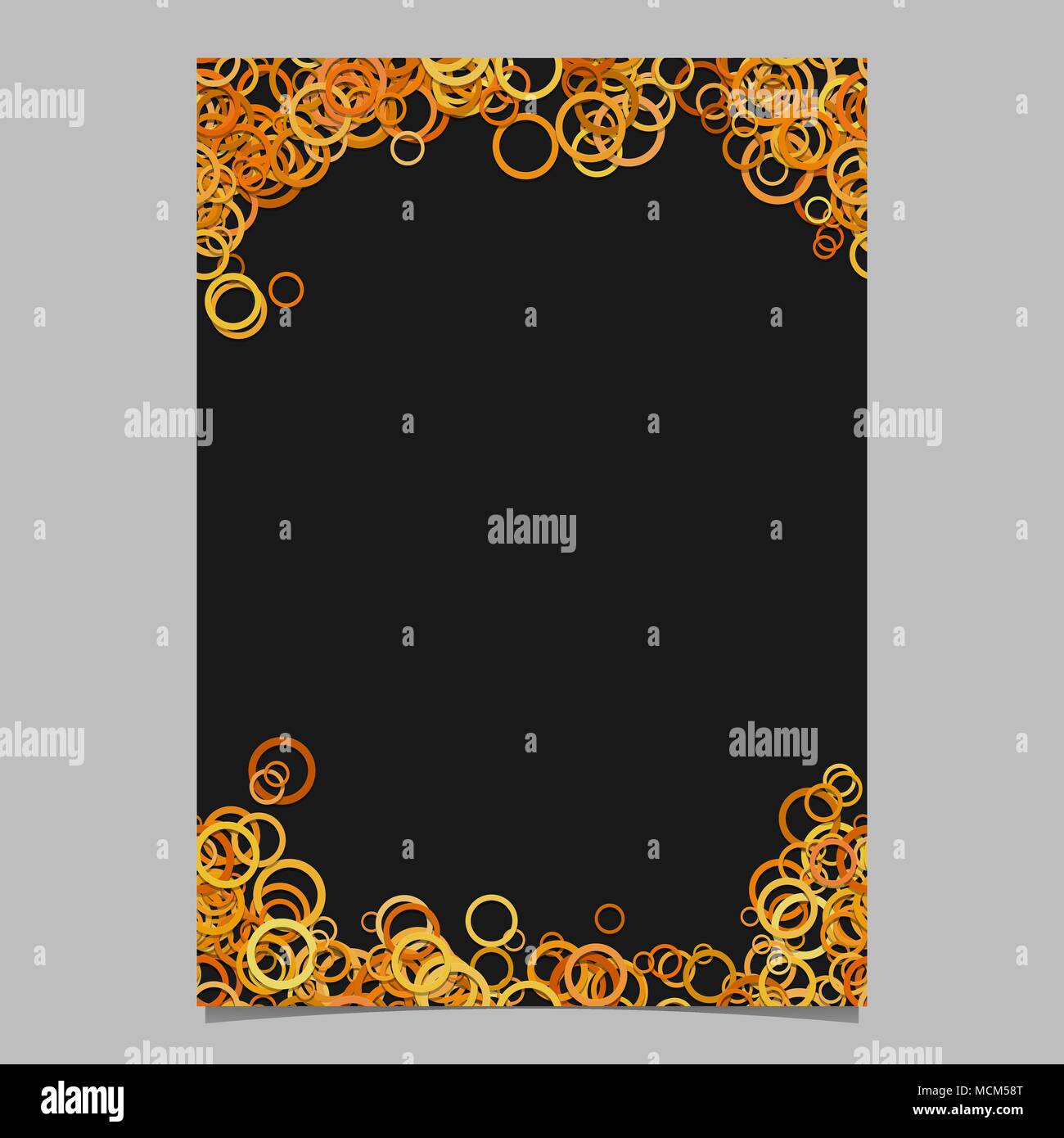 Color Abstract Random Circle Design Flyer Background Template