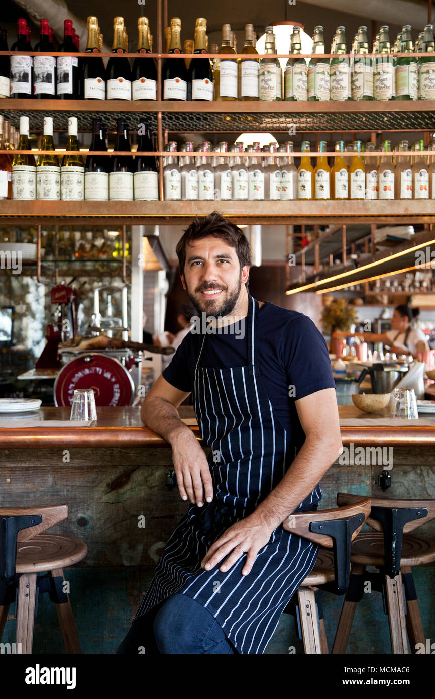 Portrait of Federico Sali, the head chef at Lardo. Lardo, Mexico City
