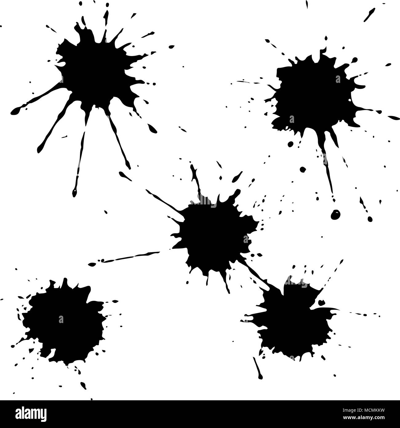 black ink paint spots drops texture isolated on white background set for grunge splash textures vector illustration stock vector image art alamy https www alamy com black ink paint spots drops texture isolated on white background set for grunge splash textures vector illustration image179934045 html