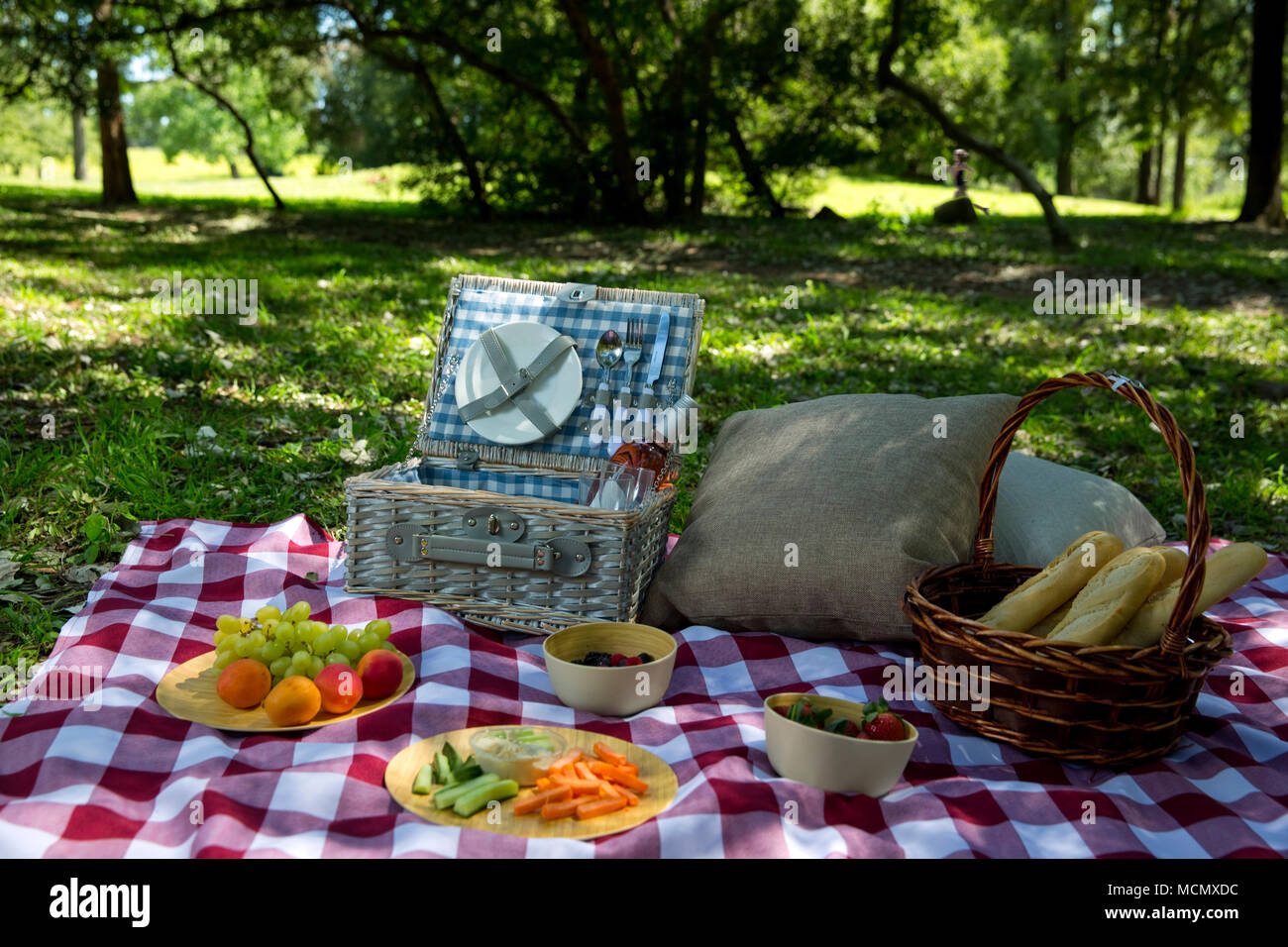 Picnic in a park Stock Photo
