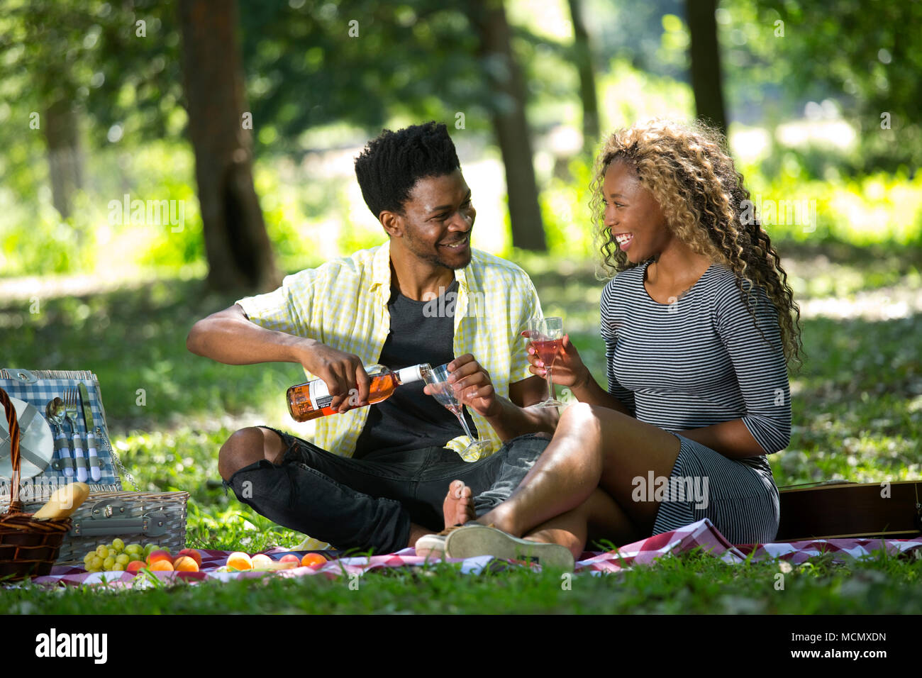 Picnic in a park hi-res stock photography and images - Alamy