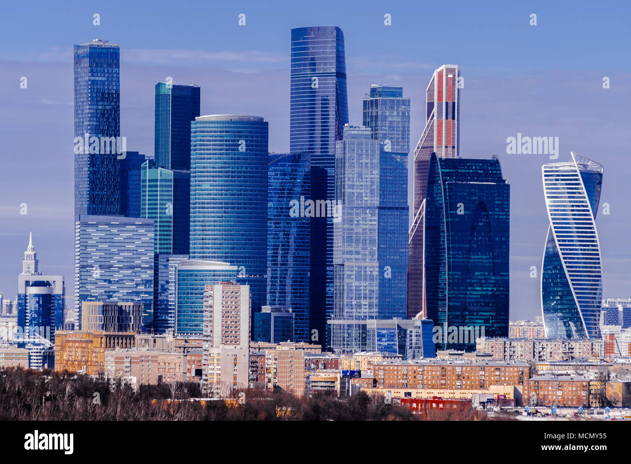 Moscow City financial skyline, Russia Stock Photo - Alamy