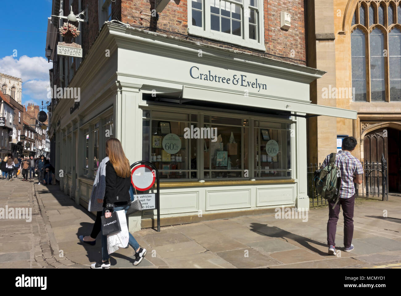 Crabtree & Evelyn shop store Stonegate city town centre York North Yorkshire England UK United Kingdom GB Great Britain Stock Photo