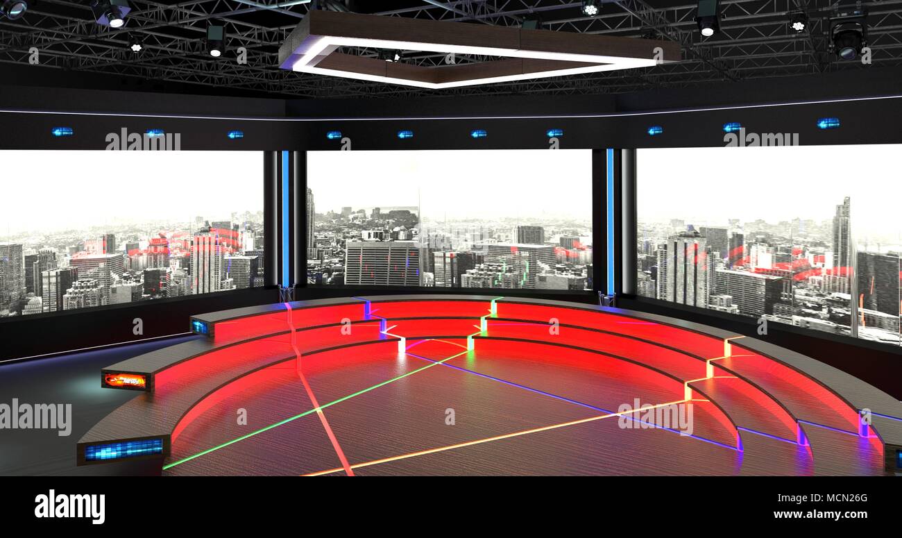 Virtual sets that are required for any modern show for TV channels